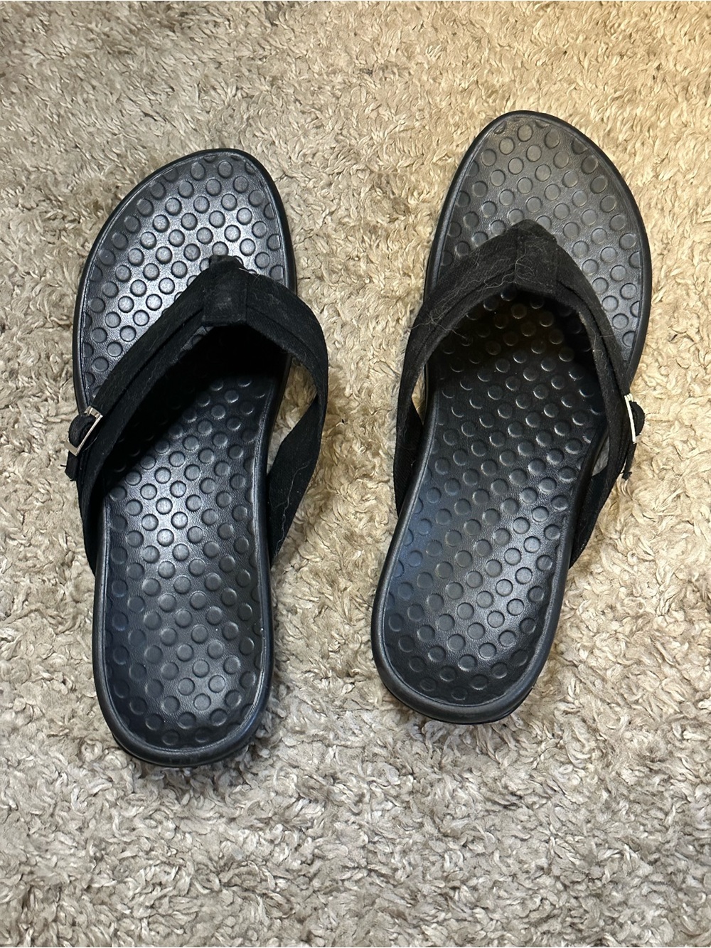 Woman’s Black Slide Sandals - Unbranded Comfort Footwear sz 9